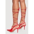 thumbnail image 3 of Women's Strappy Lace Up Pointed Toe Stiletto Heels, 3 of 3