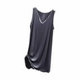 thumbnail image 4 of Agkizg Women Sleeveless Nightgown Round Neck Loungewear Cotton Nightdress Soft Comfortable Night Gown Dress Casual Sleepwear Homewear, Sizes M-2XL, 4 of 4