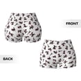 thumbnail image 4 of KLL Poodle Dog Pattern Workout Shorts for Women Scrunch Short Gym Yoga Running Sport Active Exercise Fitness Shorts, 4 of 8