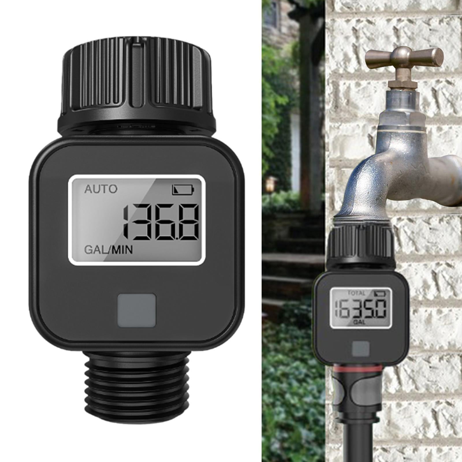MAGIDEAL Water Flow Meter 0.5-8Bar CLEAR Screen for Drip Irrigation Lawn Sprinkler Yard