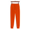 thumbnail image 3 of CIENVNSTG Unisex Hoodies Tracksuit Solid Color Drawstring Sweatsuit Sweatshirt and Sweatpant for Women Men 2 Piece Sets Pullover Sweater Orange M, 3 of 6