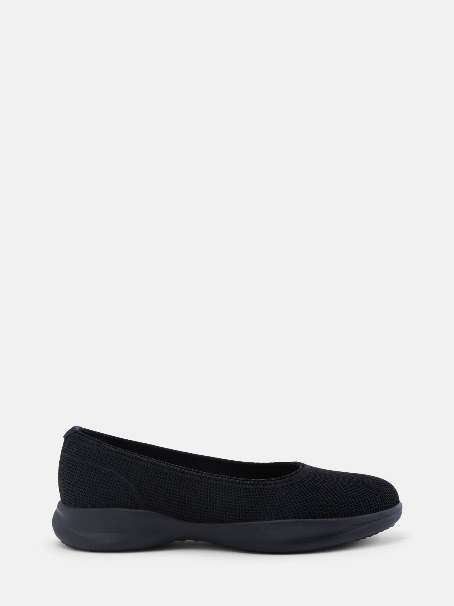 Time and Tru Women's Sporty Comfort Ballet Flats, Wide Width