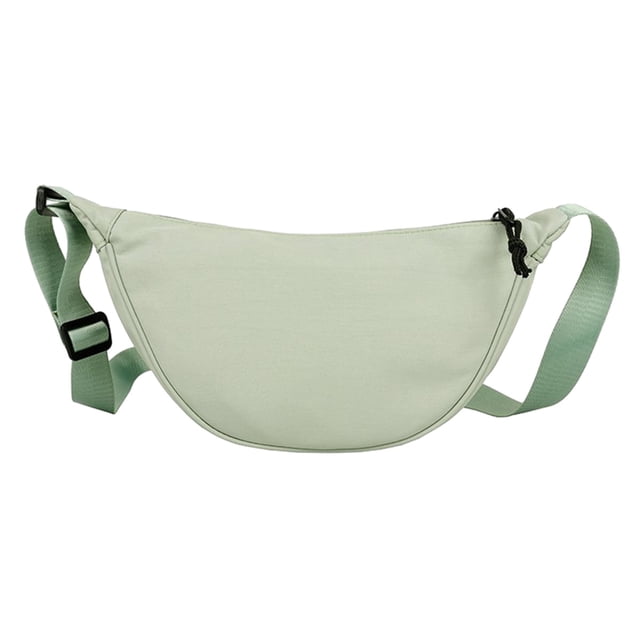 Bolsos cruzados, bolsos de nailon con bandolera de moda, bolsos con forma de media luna y bolsos tipo bolsita (negro, verde, blanco, naranja)
