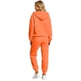 thumbnail image 4 of Szluipve 2 Piece Sets for Women 2 Piece Tracksuit Zip Up Hoodie Jacket Drawstring Jogger Pants Set Long Sleeve Casual Warm Loungewear Outfit for Daily Workout, 4 of 8