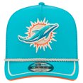 thumbnail image 2 of Men's New Era Aqua Miami Dolphins Vintage Team Rope A-Frame Trucker 9FIFTY Snapback Hat, 2 of 6