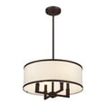 thumbnail image 6 of 62615-07 Livex Lighting Park Ridge - 4 Light Pendant in New Traditional Style - 18 Inches wide by 18 Inches high-Bronze Finish    -Traditional, 6 of 10
