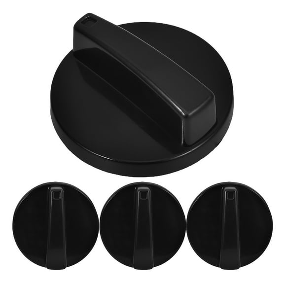 4 Pcs Gas Oven Range Control Knob Replacement Timing Top Knobs Black