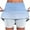 O Sky Blue, variant on ITSAME Womens Althletic Skorts, Pleated Golf Elastic Waist Gradient Summer Stretch Tennis Skirts Blue
