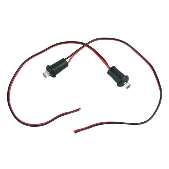 2 Pcs 12V Blue Flashing Dummy Fake Car Alarm Dash Mount LED Light Accessories