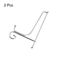 thumbnail image 3 of Unique Bargains 2Pack 7 Inch Plate Stands for Display Iron Folding Easel Plate Holders, Silver, 3 of 5