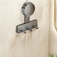 thumbnail image 1 of Suction Cup Wall Hooks for Bathroom and Kitchen, No Drill , Strong Load-Bearing Towel and Storage Rack, Plastic, 3 or 5 Hook Options, 1 of 7