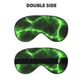thumbnail image 2 of Cauagu Green Lightning Print Sleep Eye Mask, Blindfold Eye Sleep Shade Cover with Elastic Strap/Headband Eye Cover Eyeshade for Night Sleeping/Travel Nap, 2 of 7