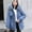 Blue, variant on Babysbule Winter Jackets for Women Womens Winter Jacket Warm Overcoat Slim Fur-Collar Zipper Thicker Coat Outwear