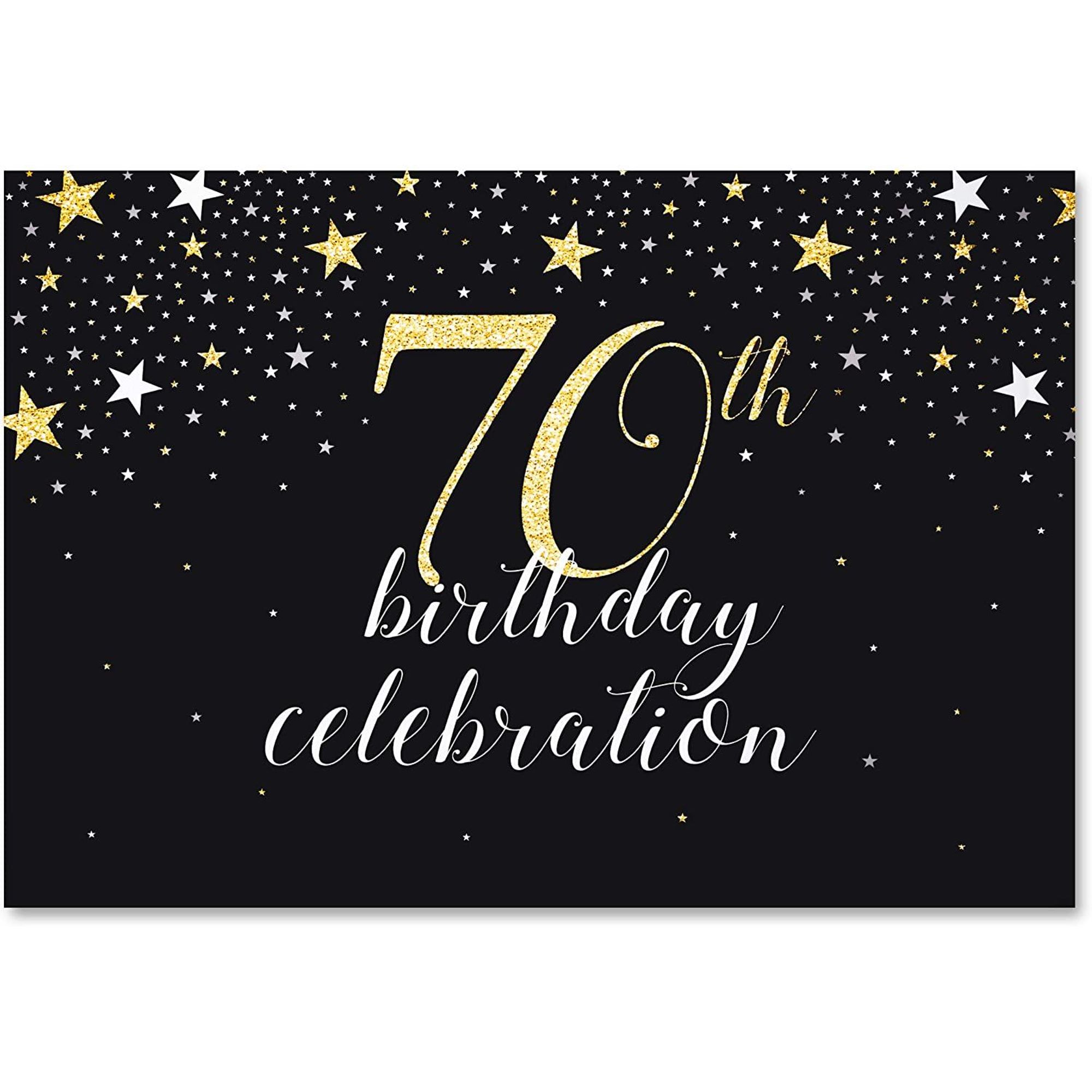70th Birthday Celebration Photo Booth Backdrop, Photography Background