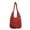Red, variant on Hollow Crochet Woven Beach Tote Bag Multi Color Large Capacity Single Shoulder Handbag Summer Vacation Daily Casual Bag