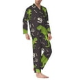 thumbnail image 3 of Kll Dinosaur Skeleton (2) Sleepwear Mens Flannel Pajamas,Long Cotton Pj Set, 3 of 9