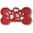 Bone-shaped-small: Red, variant on Personalized Dog/Cat Cute Paw Pet ID Tag with Unique Laser Engraving Name and Phone Number for Pet Collar or Key Chain (Red)