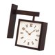 thumbnail image 4 of Reloj de pared de esquina, resistente y decorativo, para comedor, interior y hogar. marrón oscuro, 4 of 7