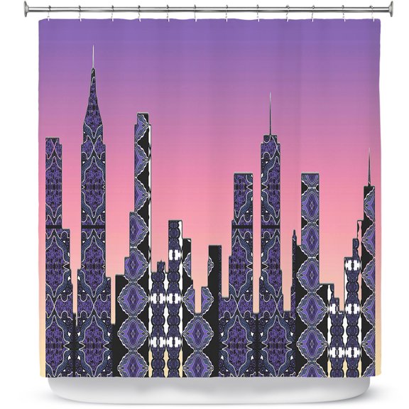 Shower Curtains 70" x 73" from DiaNoche Designs by Susie Kunzelman - Pantone New York Skyline