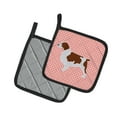 thumbnail image 2 of Carolines Treasures BB3600PTHD Welsh Springer Spaniel Checkerboard Pink Pair of Pot Holders  7.5HX7.5W multicolor, 2 of 3