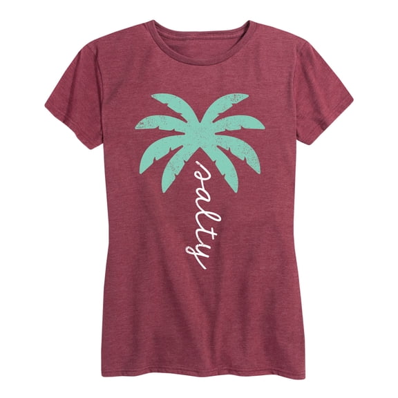 Instant Message - Salty Palm Tree - Women's Short Sleeve Graphic T-shirt