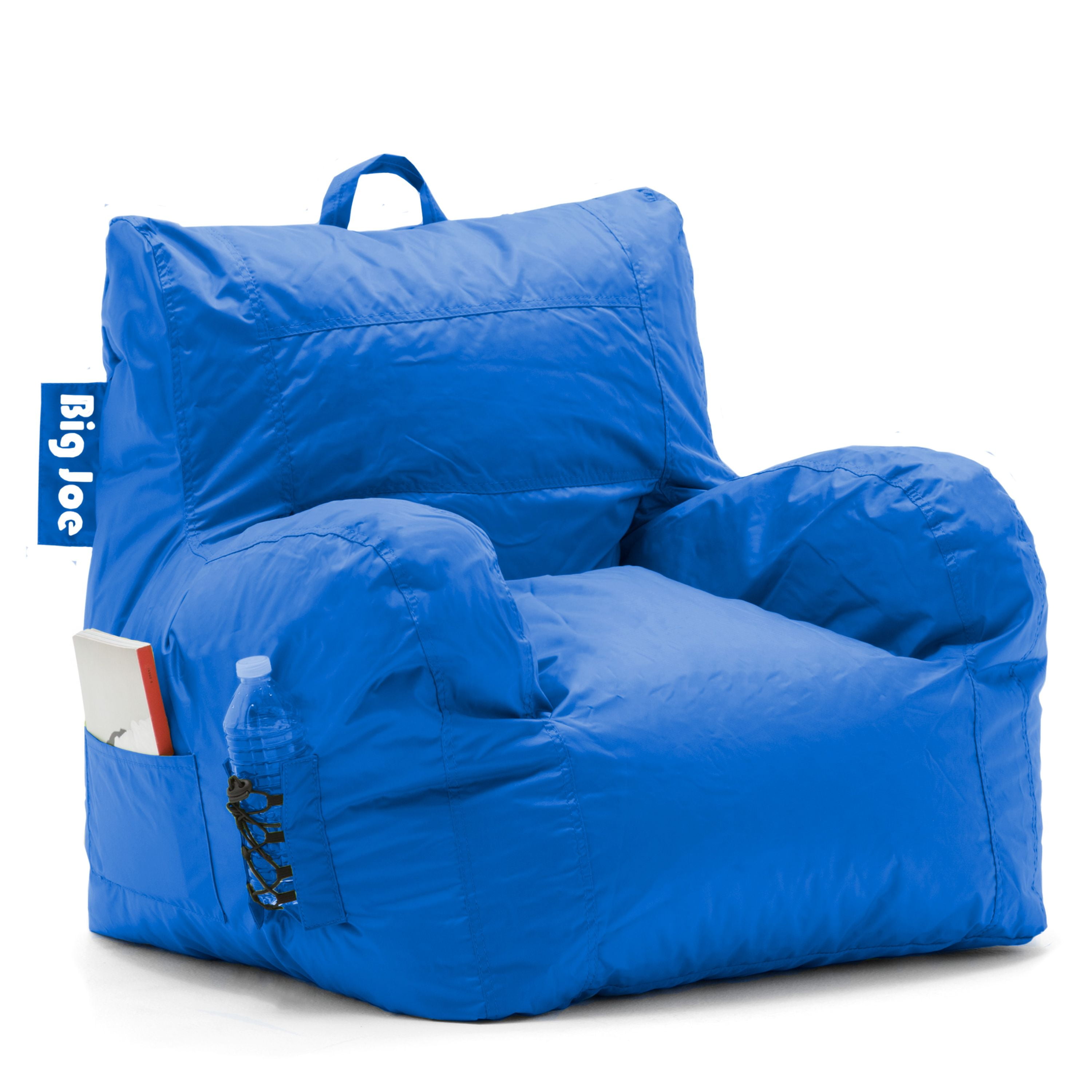Big Joe Dorm Bean Bag Chair, Blue Sapphire Smartmax Fabric