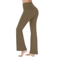 thumbnail image 5 of Yoga Pants Women High Waist Casual Soft Straight Leg Flare Leggings Tummy Control Seamless Bootcut Pants With Pockets, 5 of 6