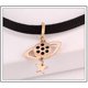 thumbnail image 4 of Collar de moda para mujer con estrella de bola redonda, Collar de estrangulamiento ajustable de cuerda negra, Hermanas, Hijas, Amigos Decoración de belleza de cumpleaños, 4 of 5