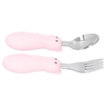 thumbnail image 3 of Toddler Feeding Utensils, Dirt Resistant  Safe Exquisite Beautiful Fork Spoon Set  For Feeding Pink, 3 of 8