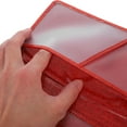 STRANDCHIC Red Glitter Car Essentials Holder for Insurance and ...