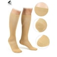 thumbnail image 5 of PULLIMORE 2 Pairs Graduated Compression Knee High Socks 10-20mmHg for Men & Women Best For Running,Athletic Sports, Crossfit, Flight Travel "S-2XL", 5 of 7