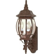 Nuvo Lighting - Central Park-Three Light Outdoor Wall Lantern-7.375 Inches Wide