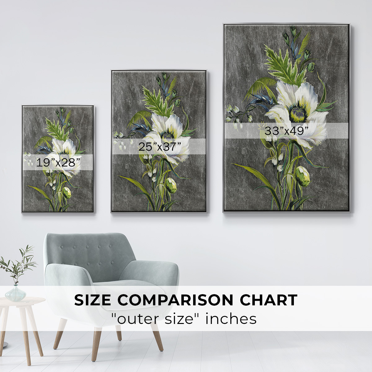 Sunny Sunday II Framed Premium Gallery Wrapped Canvas - Ready to Hang - 25 x 37 - Silver Floating Frame