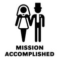 thumbnail image 3 of CafePress - Mission Accomplished (Wedding / Marriage) Women's - Women's Short Sleeve Print T-Shirt and Pants Light Cotton Pajama Set, 3 of 7