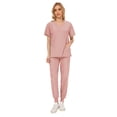 thumbnail image 1 of Ropa de trabajo informal de verano para mujer, doctora, clínica de belleza, enfermera, pantalones de manga corta, traje esmerilado, 1 of 6