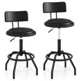 thumbnail image 1 of Costway Counter Height Barstool Set of 2 with Padded Seat & Back Footrest Metal Frame, 1 of 8