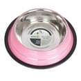 thumbnail image 2 of Iconic Pet 2-Pack Color Splash Stripe Non-Skid Pet Bowl, For Dog or Cat, Pink, 8 Oz, 1 Cup, 2 of 11