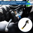thumbnail image 3 of Palancas de freno y embrague cortas y largas para Kawasaki ZZR600 2005-2009, palanca de freno ajustable de motocicleta, aleación de aluminio, mango negro con extremo dorado, 3 of 6