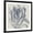Black Frame, variant on Art.com Indigo Floral on Linen I Art Print by Vision Studio, 16" x 16"