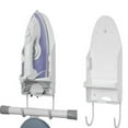 thumbnail image 1 of DEBGFS Ironing Board Hanger Wall Mount Electric Iron Holder Ironing Board Rack Shelf  Black,white, 1 of 13