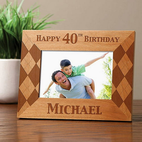 Personalized His Birthday Frame