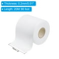thumbnail image 2 of Unique Bargains Ruban Polyester Imperméable 4 Pouces x 66 Pieds, 1pcs Feuille de Tissu Polyester Blanc Fibre Non Tissée, 2 of 5