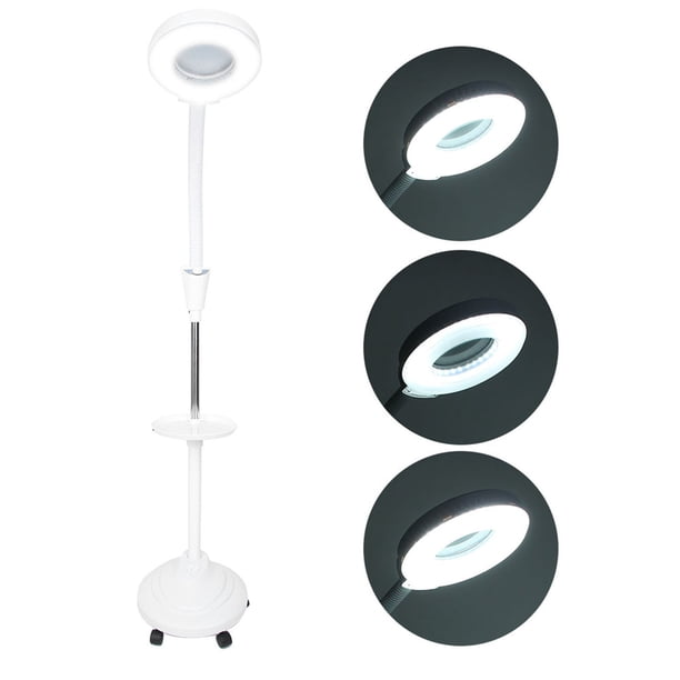Luz LED De Protección Ocular Con Luz, Simple Y Elegante, Lámpara De Pie Con Lupa, Salón De Belleza Para El Hogar Para Niñas