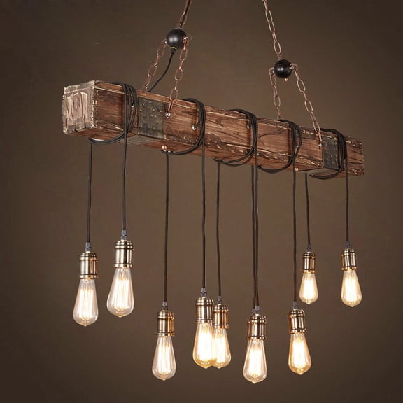 Farmhouse Industrial Chandelier Light Rustic Cafe Hanging Fixtures Pendant Lamp