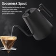 thumbnail image 4 of Gooseneck Electric Kettle Temperature Control 304 Stainless Steel LED Screen Pour Over Coffee Kettle Matte Black 1200W, 4 of 7