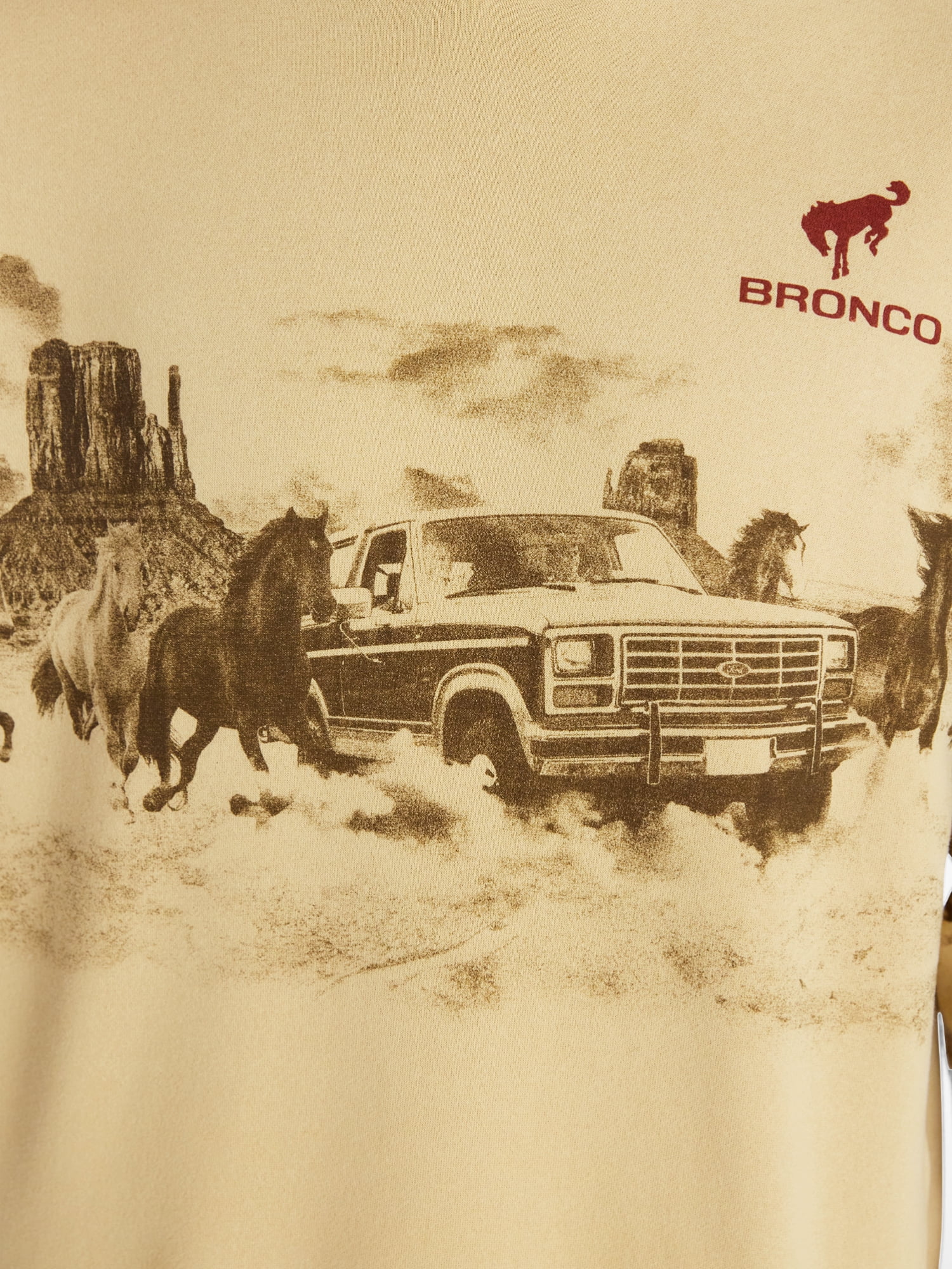 Ford Bronco Men’s Graphic Fleece Hoodie, Sizes XS-3XL