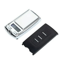 LOLIPPYY 2-Pack Mini Digital Kitchen Scales for Food, Coffee, Jewelry - Portable Car Key Shaped Pocket Electronic Weight Balance (No Batteries)