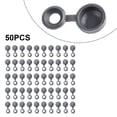 thumbnail image 1 of 50 Pcs Gray Plastic Clips with Hinge Design for Automotive and Furniture, 1 of 2