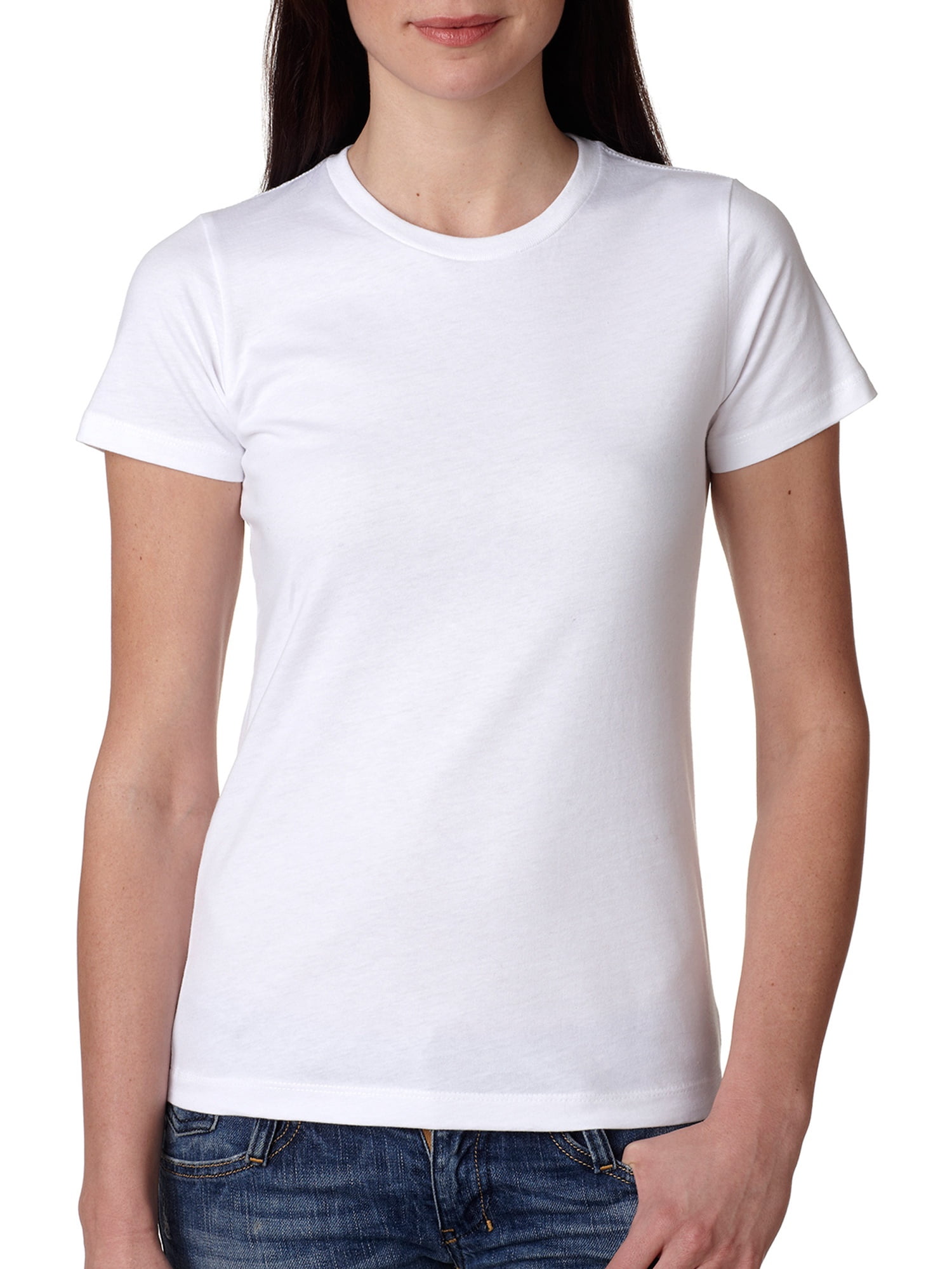 Next Level Apparel Womens Tear Away Label T-Shirt, White, 3XL, Style ...
