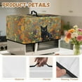 thumbnail image 6 of TSOVTHRID Black Cat Floral Painting Print Microwave Oven Dust Cover Dust-Proof Microwave Toaster Oven Cover Easy Clean Kitchen Machine Covers Case Protections Protector, 20.9"W x 15.7"D x 12.4"H, L, 6 of 7